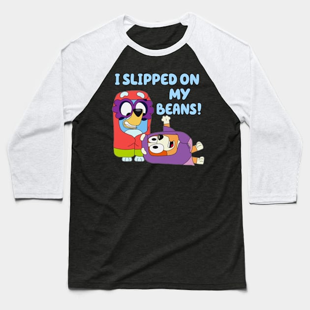 Slipped on my beans Baseball T-Shirt by Quikerart